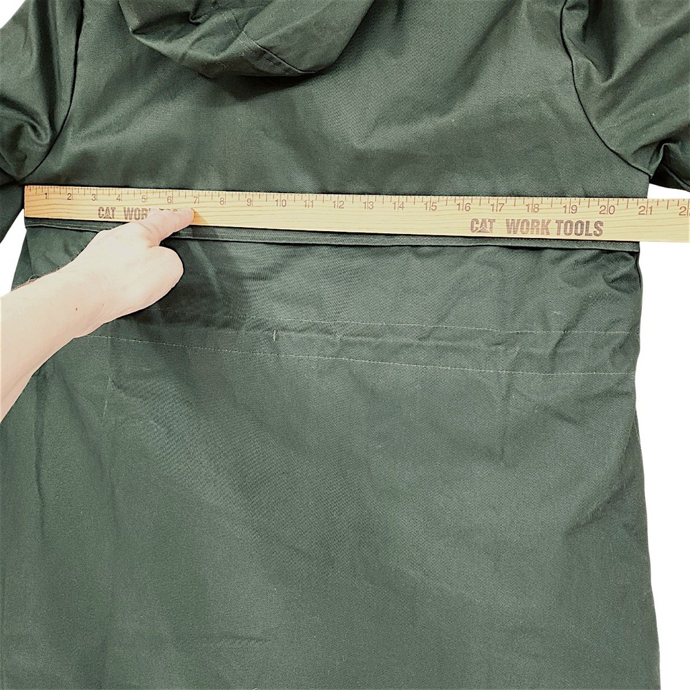 Seraphine Parka 2 Canvas Green Faux Fur Hood Down Fill Maternity Utility Jacket - Picture 5 of 12